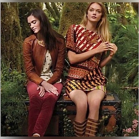 Tanvi Kedia Anthropologie Multi Print Dress Beaded, bohemian style dress, Large - Picture 7 of 7